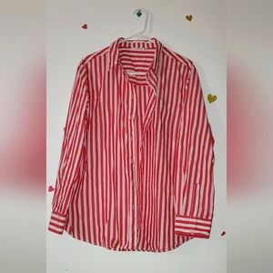 Serra red&white striped shirt